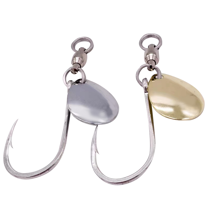 Jigger Double Sided - TAKEDO-anzuelos de pesca individuales, giratorios de