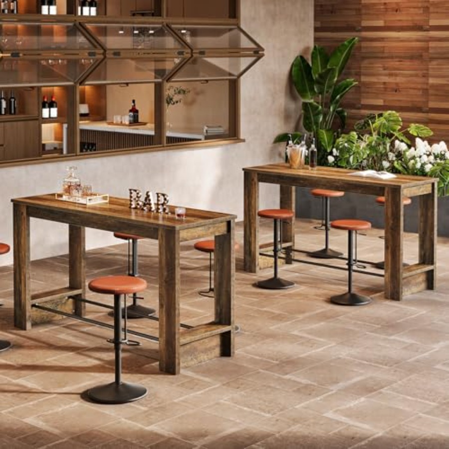 Juego de 2 mesas de bar de 63' - Home Bar And Counter reseña y precio