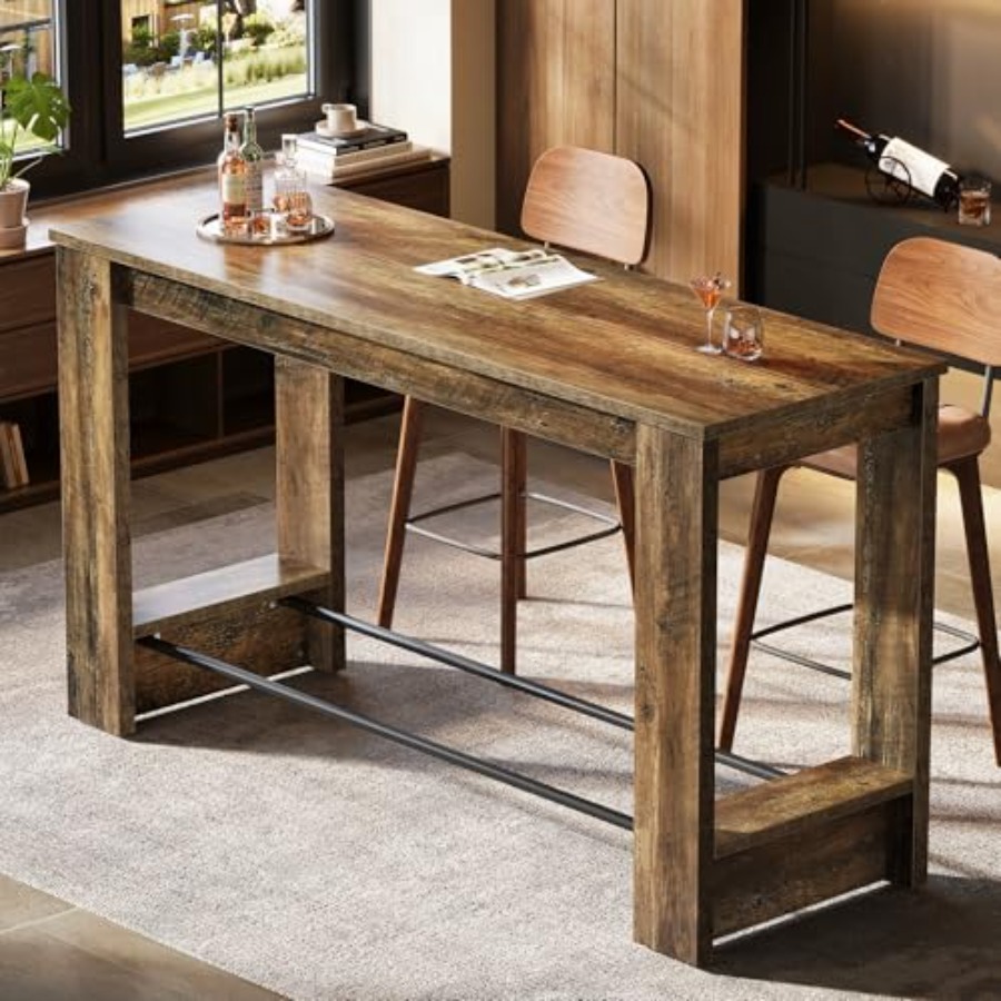 Juego de 2 mesas de bar de 63' - Home Bar And Counter reseña y precio