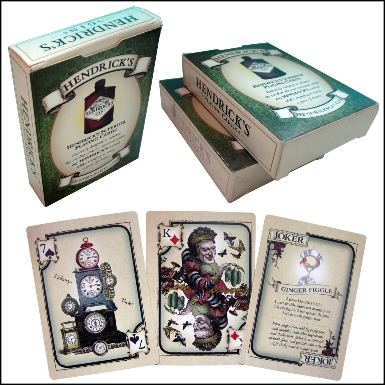 Baraja de cartas Hendrick's Gi - Cocktail Recipe Book reseña y precio