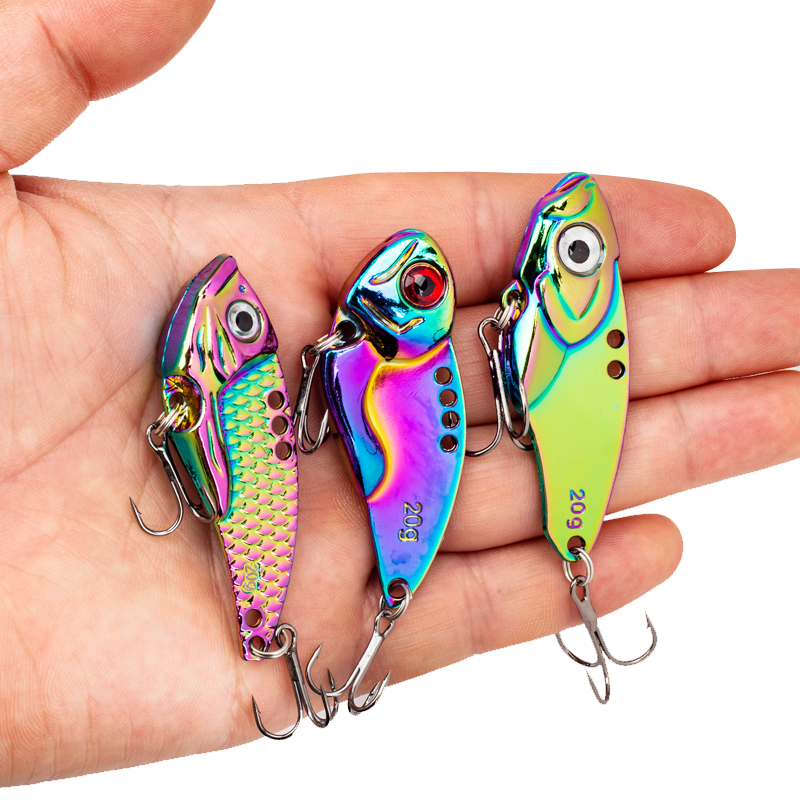 3 señuelos metálicos coloridos - Jigger Double Sided reseña y precio